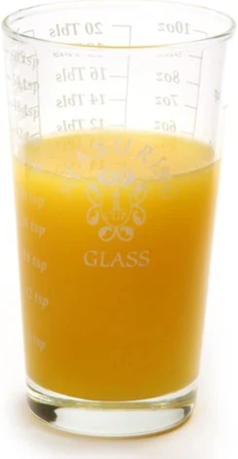Glass 1 Cup Measure, One Size, Clear