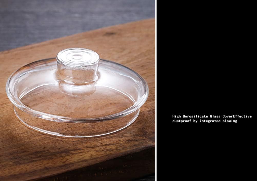 Glass Measuring Cup with Lid, Graduated Beaker Mug with Handle, Light-weight Borosilicate Glass V-Shaped Spout Microwave Safe Scales Cup for Cooking Baking (2cup/16oz/500ml)