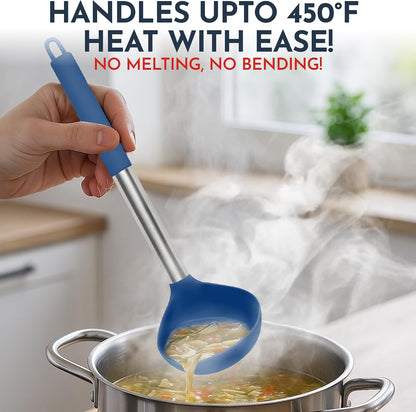 34 PCs Silicone Kitchen Utensils Set, Stainless Steel 450F Heat Resistant