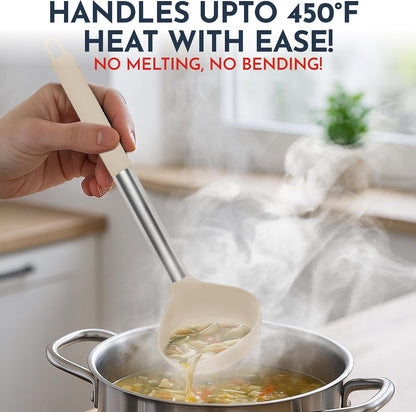 34 PCs Silicone Kitchen Utensils Set, Stainless Steel 450F Heat Resistant