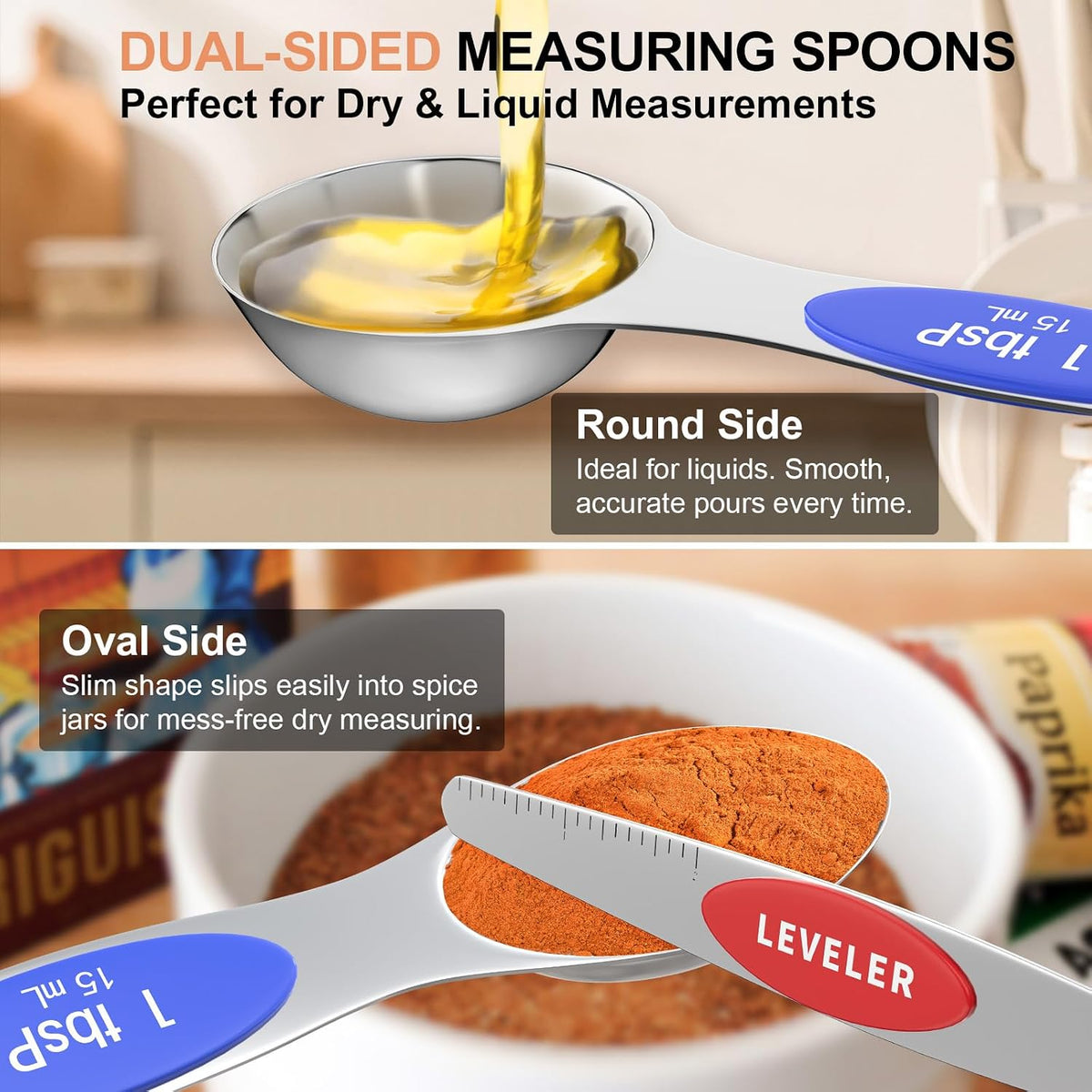 13-Piece Measuring Cups and Magnetic Spoons Set