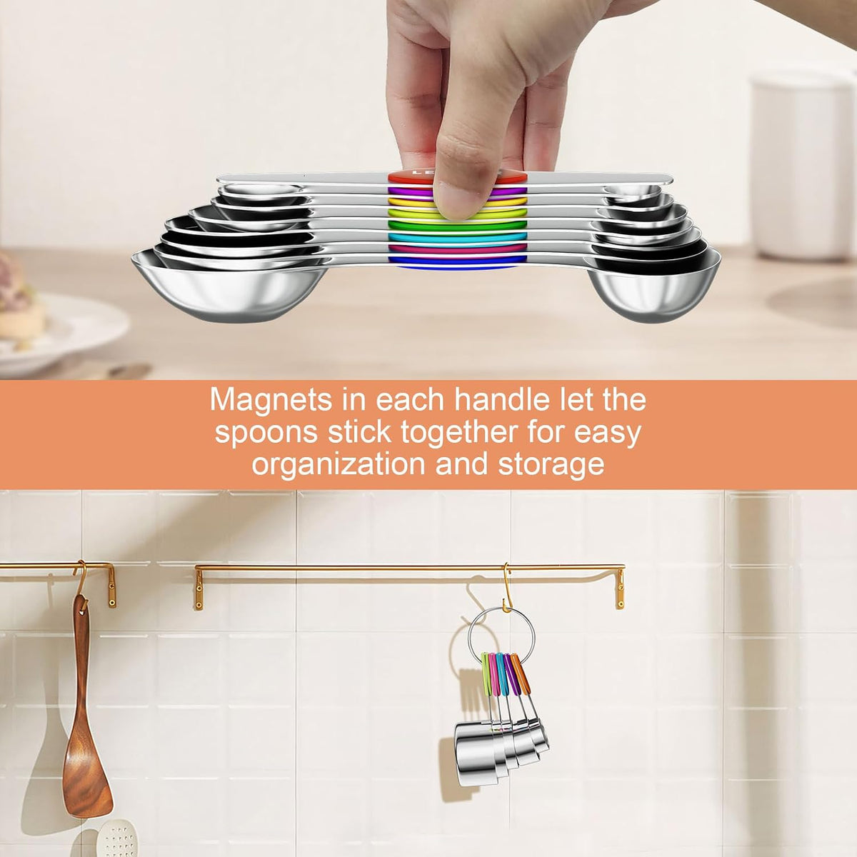 13-Piece Measuring Cups and Magnetic Spoons Set