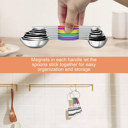 13-Piece Measuring Cups and Magnetic Spoons Set