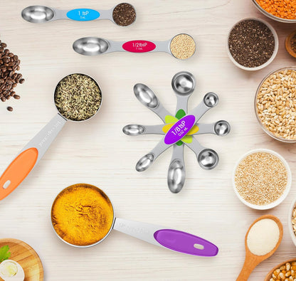 13-Piece Measuring Cups and Magnetic Spoons Set
