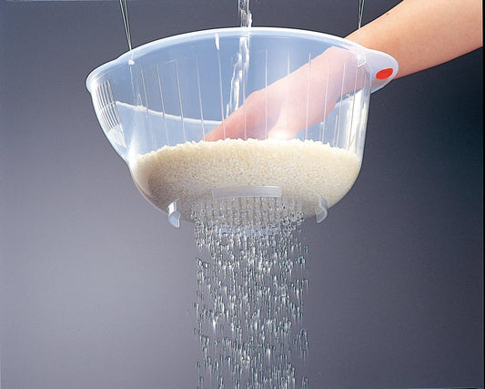 .0800 Japanese Vegetable Fruit Rice Acrylic Wash Bowl, 8-Inch, Clear