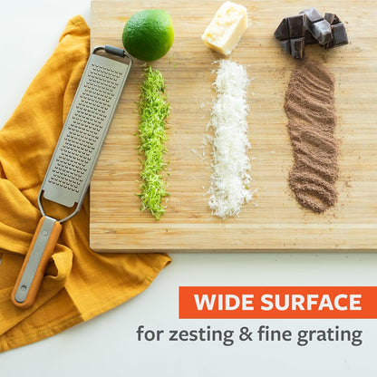 Catch-All Grater and Zester with Food Catcher, Dishwasher Safe