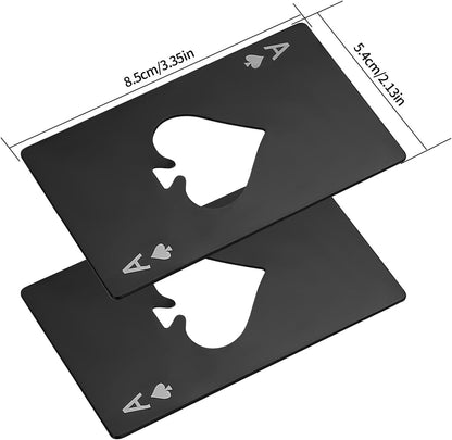 10Pcs Ace of Spades Bottle Openers,Poker Card Bottle Openers,party favors