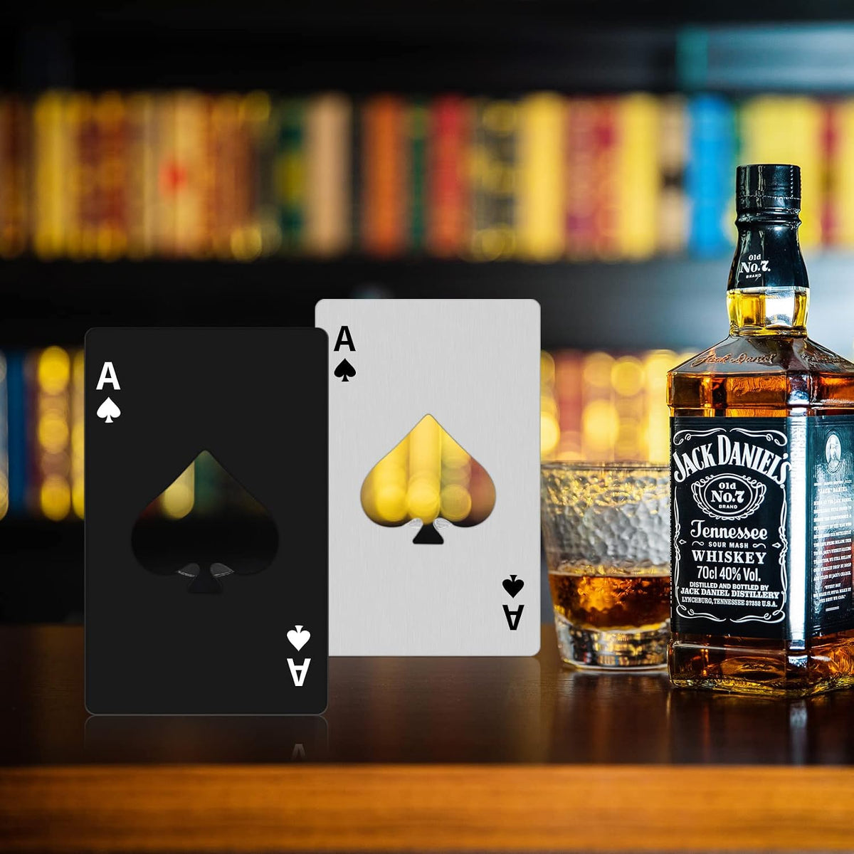 10Pcs Ace of Spades Bottle Openers,Poker Card Bottle Openers,party favors
