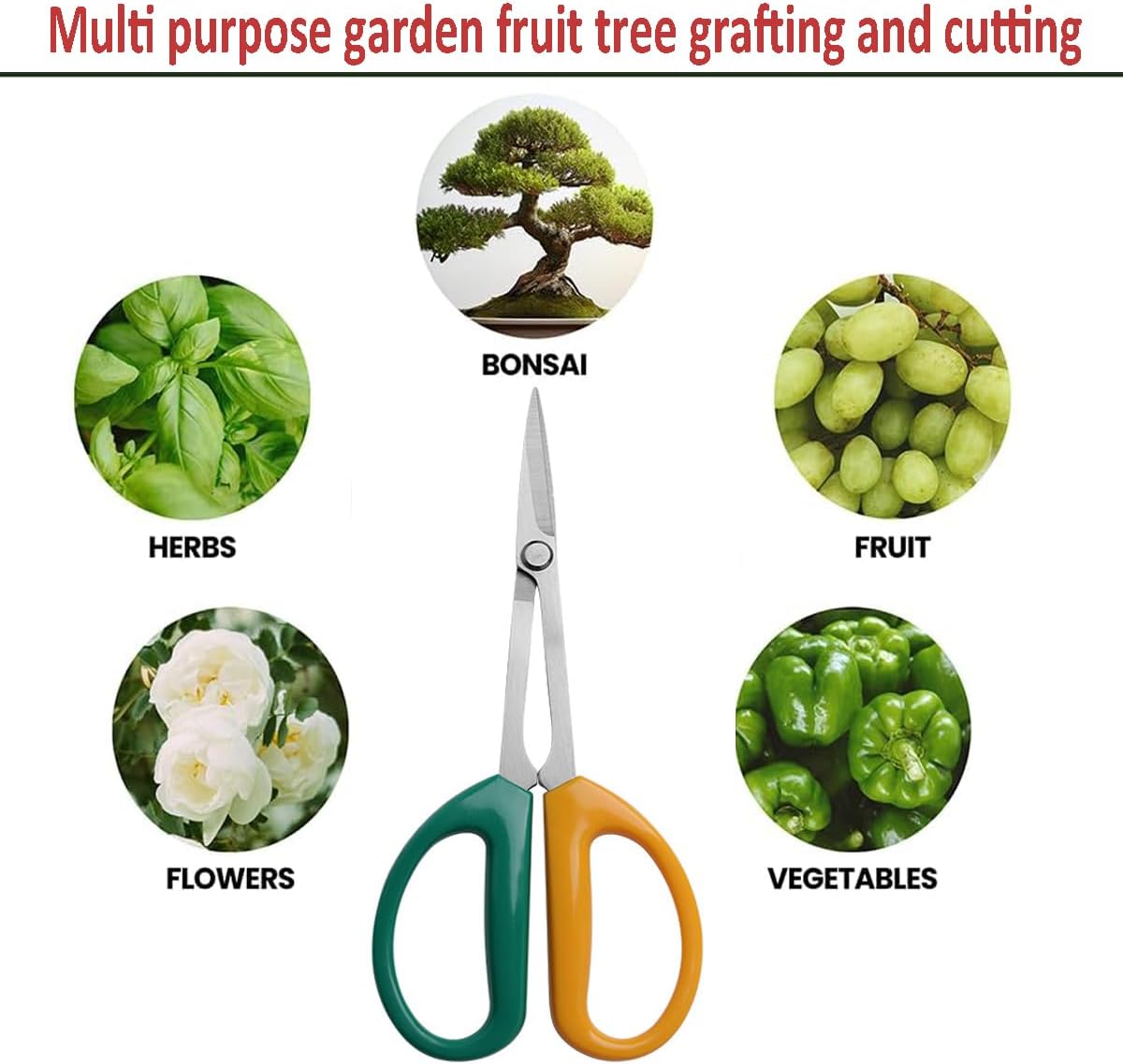 Garden Scissors Stainless Steel Garden Bonsai Pruning Shears (Modern)