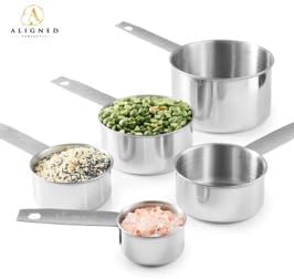 Premium No Rust 10-Piece Stainless Steel Measuring Cups & Spoons Set, Cups and Spoons, Kitchen Gadgets for Cooking & Baking, Easy To Read No Fading Engraved Measurements, & Stackable Design