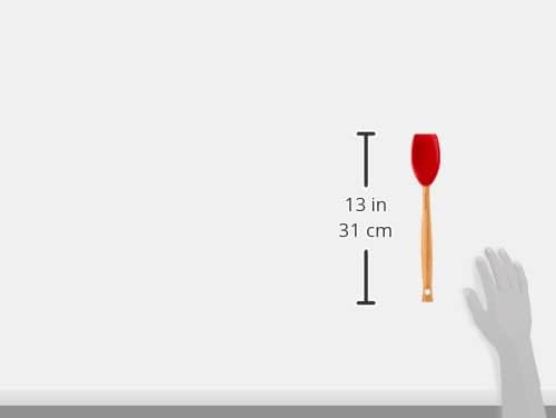 Le Creuset Silicone Craft Series Medium Spatula, 11 1/8" x 2 1/4", Cerise