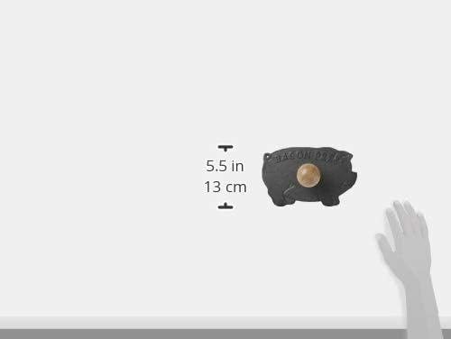 Norpro Cast Iron Pig Shaped Bacon Press with Wood Handle