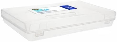 BAZIC PRODUCTS Clear Utility Box, Ruler Length, 1 Count, Polypropylene