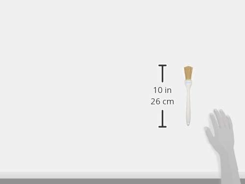 Ateco Pastry Brush, 2-Inch Wide Head with Natural White Boar Bristles & Molded Plastic Handle