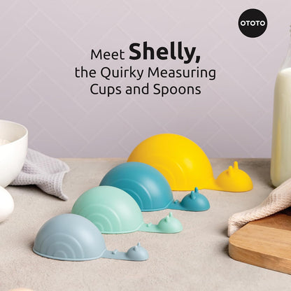 Measuring Spoons Set - Teaspoons for Dry & Liquid Ingredients, BPA-free & Dishwasher Safe, Funny Gifts, Baking Accessories, Unique Kitchen Gadgets (Shelly)