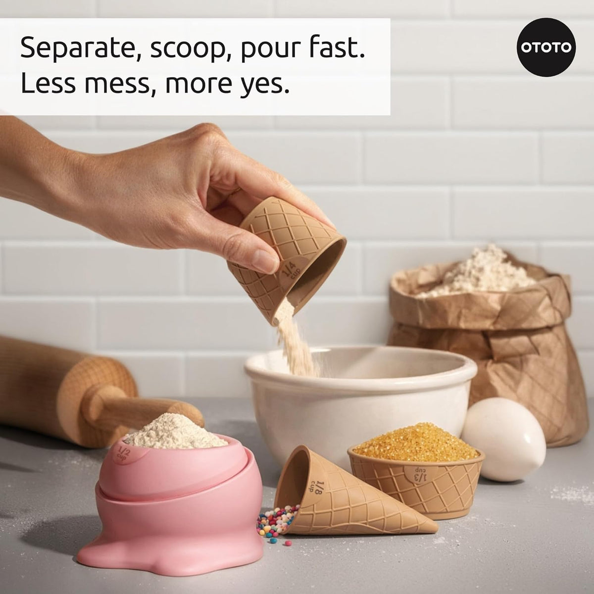 Measuring Spoons Set - Teaspoons for Dry & Liquid Ingredients, BPA-free & Dishwasher Safe, Funny Gifts, Baking Accessories, Unique Kitchen Gadgets (Shelly)
