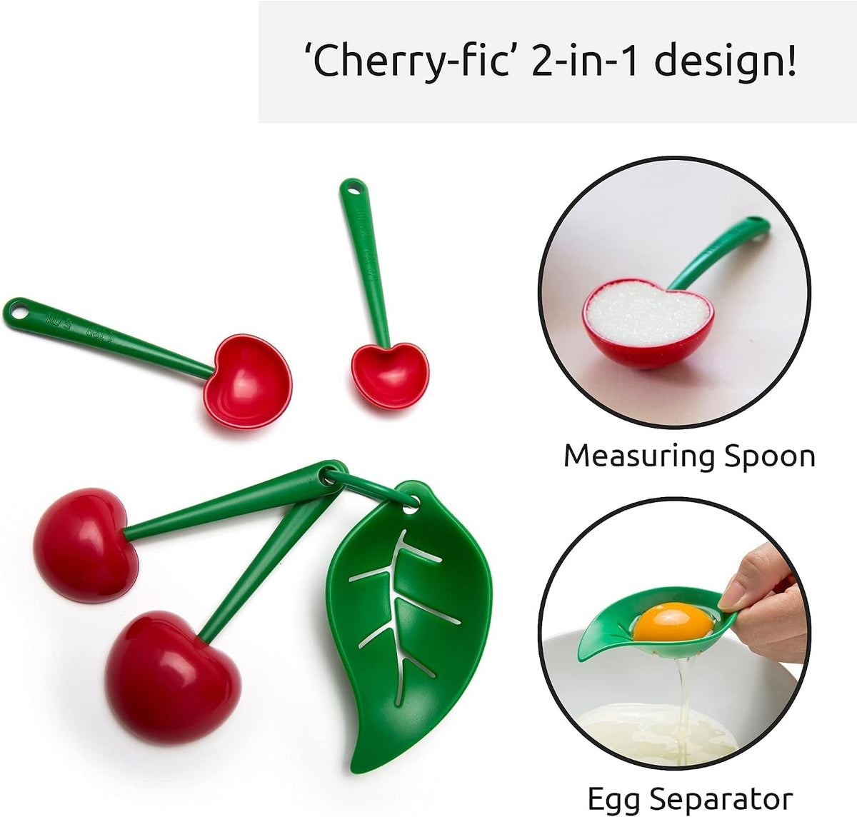 Measuring Spoons Set - Teaspoons for Dry & Liquid Ingredients, BPA-free & Dishwasher Safe, Funny Gifts, Baking Accessories, Unique Kitchen Gadgets (Shelly)
