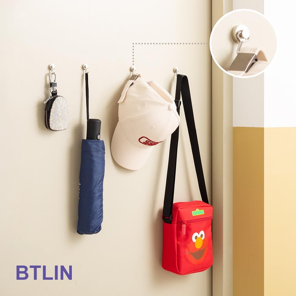 Mini Magnetic Hooks, Strong Neodymium Magnet with Small Hook
