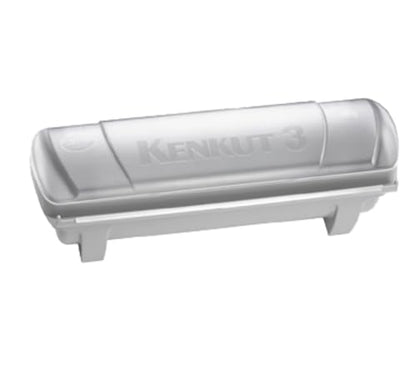 Tablecraft Film Wrapper Film Dispenser, Kenkut Single Roll of Plastic Food Cling Wrap and Aluminum Foil Holder, Slide Cutter, Heavy Duty Foodservice Restaurant Kitchen,White