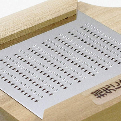 Japanese Wooden Wasabi Grater (Wasabi Oroshi) for Ginger and Garlic with Bamboo Brush Made in Japan