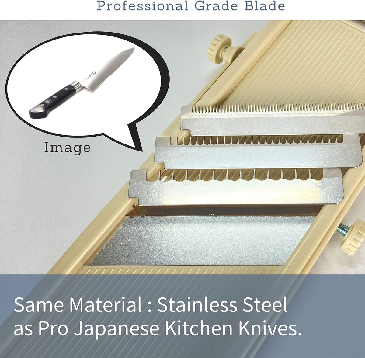 Mandoline Slicer for Vegetable, Fruit [Made in Japan] Kitchen Peelers Japanese Stainless Steel Blade
