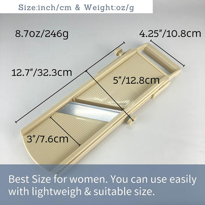 Mandoline Slicer for Vegetable, Fruit [Made in Japan] Kitchen Peelers Japanese Stainless Steel Blade