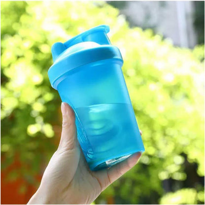 Protein Shaker Bottle 400ML/16Oz w. Shaker Ball for Protein Shake, Shaker Bottle with Mixing Ball, Leak-Proof, BPA-Free, for Gym, Workout, Juice Mixer (Green/Clear, 16Oz-400ML-1Bottle)