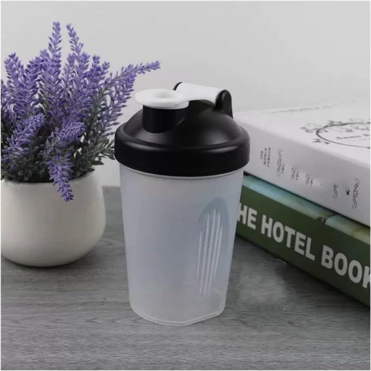 Protein Shaker Bottle 400ML/16Oz w. Shaker Ball for Protein Shake, Shaker Bottle with Mixing Ball, Leak-Proof, BPA-Free, for Gym, Workout, Juice Mixer (Green/Clear, 16Oz-400ML-1Bottle)