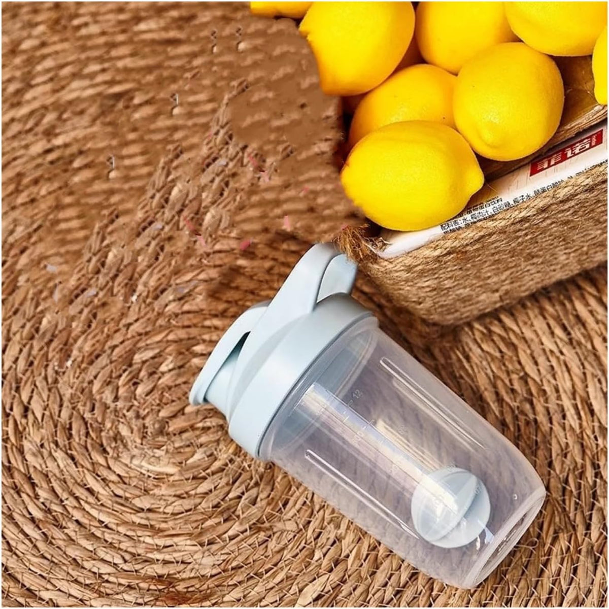 Protein Shaker Bottle 400ML/16Oz w. Shaker Ball for Protein Shake, Shaker Bottle with Mixing Ball, Leak-Proof, BPA-Free, for Gym, Workout, Juice Mixer (Green/Clear, 16Oz-400ML-1Bottle)