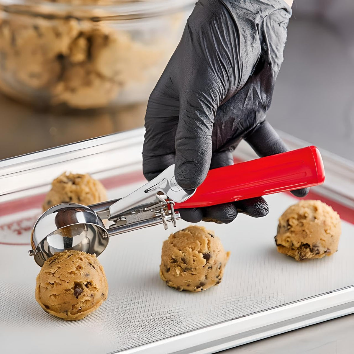 #6 5/8-Cup Stainless Steel Cookie Dough Scoop | 5.33-Ounce