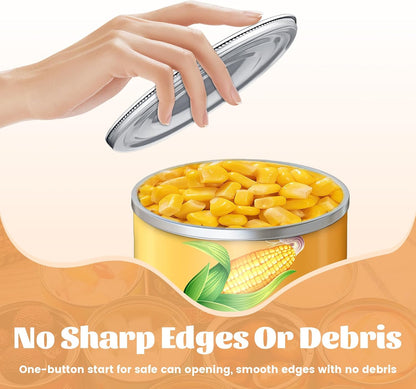 Electric Can Opener,USB Rechargeable Can Opener,One-Touch Cordless Can Opener,Smooth Edge,Hands Free,Food Safety,Kitchen Gadget Battery Operated,Automatic Can Openers for Seniors