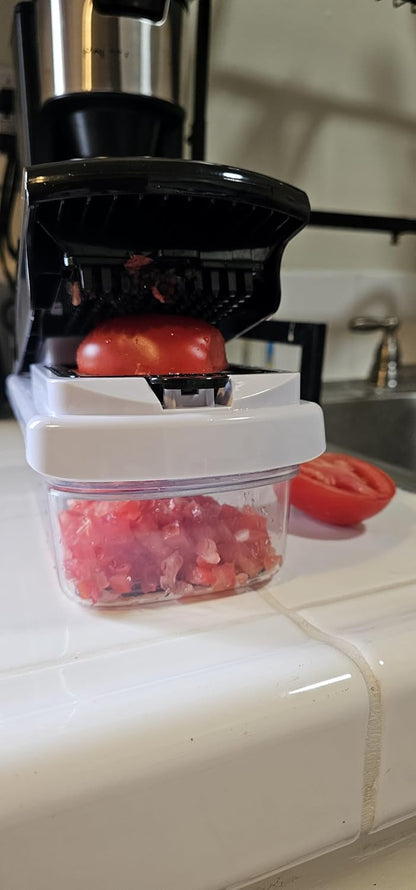Pro 15-in-1 Vegetable Chopper & Mandoline Slicer - 2026 Upgraded Heavy Duty Dicer - Professional Food Cutter for a Variety of Fruits & Veggies - Sharp Stainless Steel Blades - Safety Guard