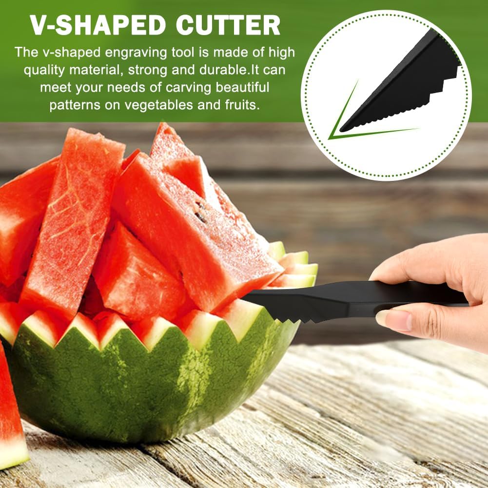 Spiral & V-Cutter Set 3 Pk Kitchen Tools Veggie Fruit Garnish