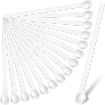 1/32 Plastic Teaspoon Tiny Measuring Spoons, Clear, 48 Pieces