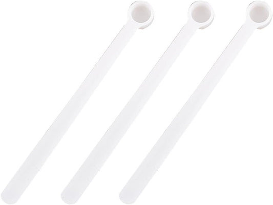 30 Pieces 250 Milligram Mini Measuring Spoons Micro 1/20 Teaspoon Micro Scoops Mini Scoops Measuring Spoons Tiny Scoops for Measuring Cosmetics Powders Seasoning, White