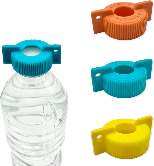 3-Pack WATER BOTTLE Opener | Arthritis Sufferers Elderly Seniors Weak Hands | Easy Twist-Off Plastic Bottle Opening Tool Travel On-Go | Carpal Tunnel | MADE in USA