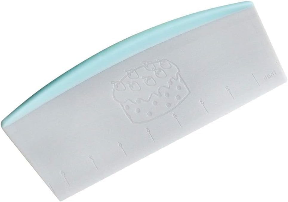 Plastic Pastry Bench Scraper Chopper Cake Cutter with Measuring Scale Multipurpose Kitchen Gadget Pizza Cutters for Cooking Baking Bread and Pizza Dough, Pizza Cutters
