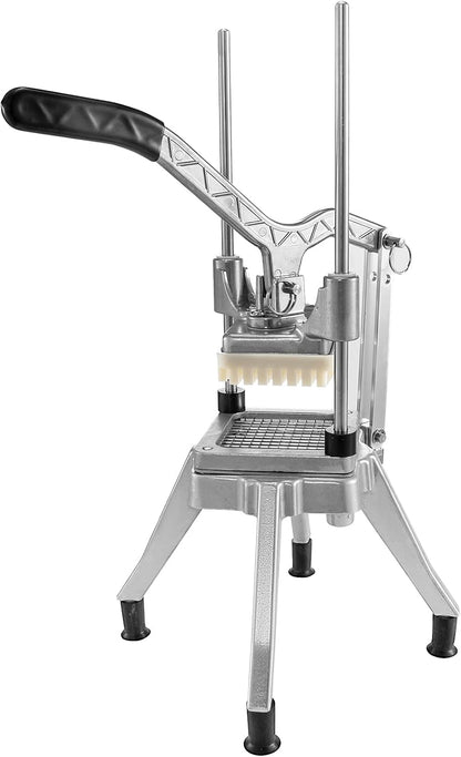 Commercial Chopper with 4 Replacement Blades Commercial Vegetable Chopper Stainless Steel French Fry Cutter Potato Dicer & Slicer Commercial Vegetable Fruit Chopper for Restaurants & Home