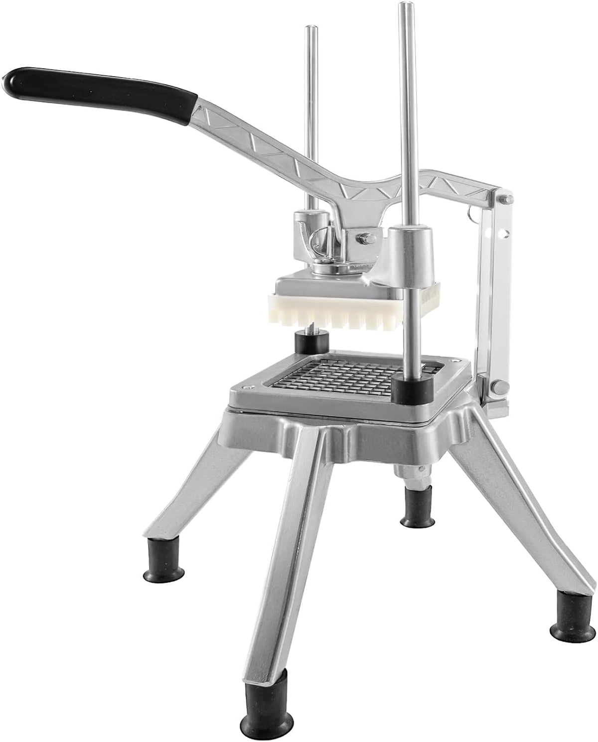 Commercial Chopper with 4 Replacement Blades Commercial Vegetable Chopper Stainless Steel French Fry Cutter Potato Dicer & Slicer Commercial Vegetable Fruit Chopper for Restaurants & Home