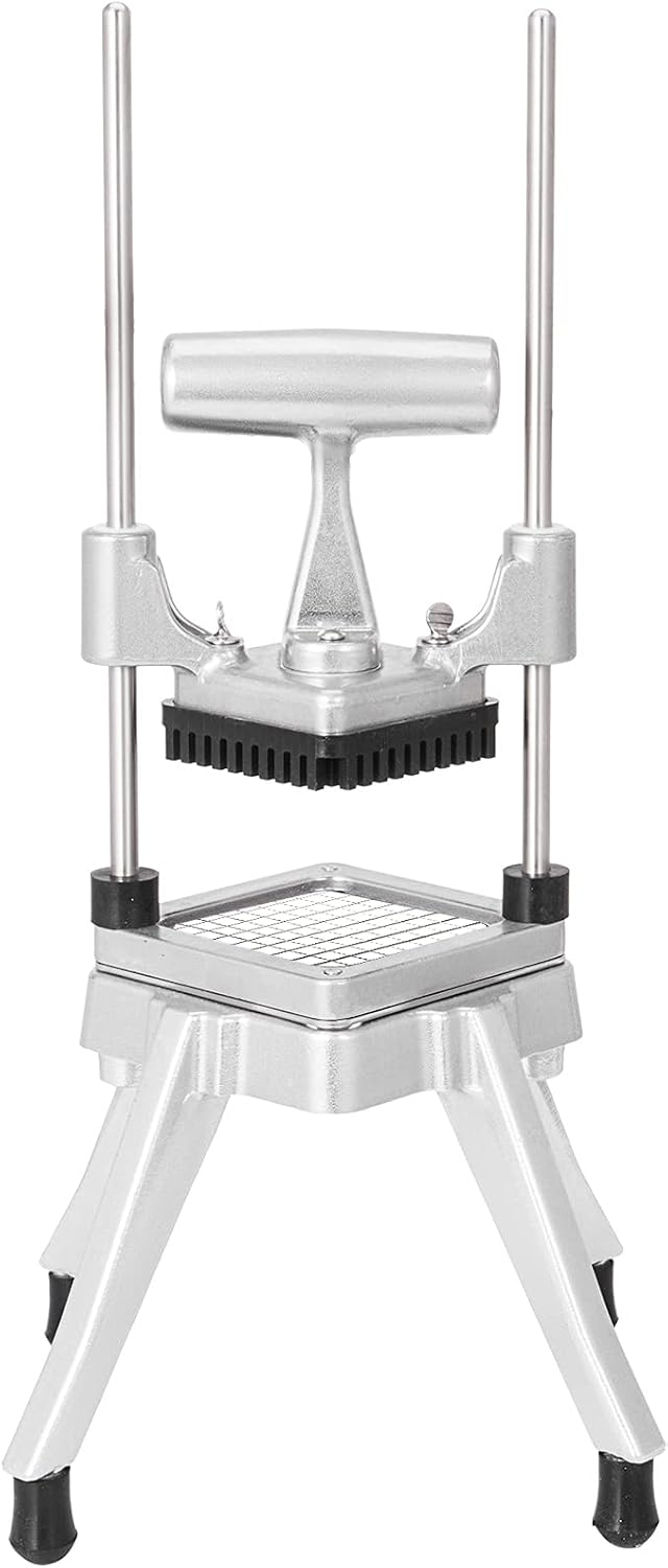 Commercial Chopper with 4 Replacement Blades Commercial Vegetable Chopper Stainless Steel French Fry Cutter Potato Dicer & Slicer Commercial Vegetable Fruit Chopper for Restaurants & Home