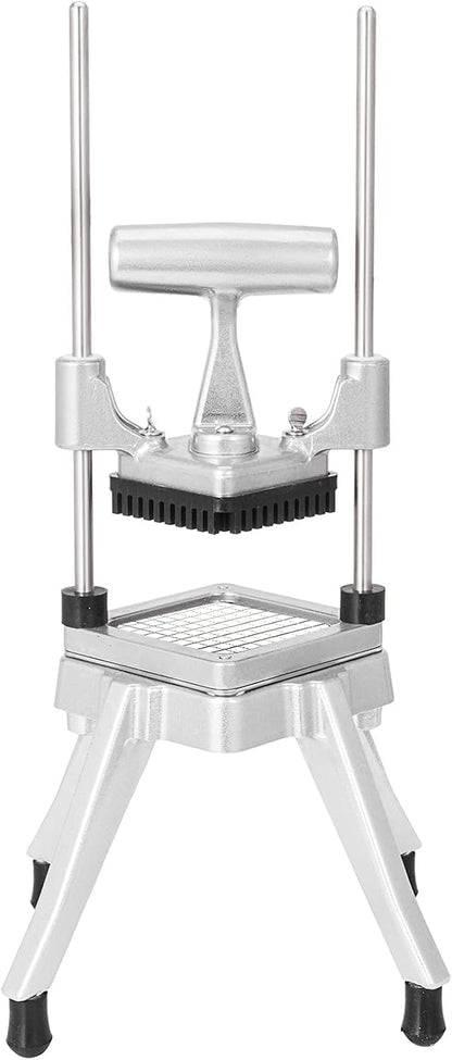 Commercial Chopper with 4 Replacement Blades Commercial Vegetable Chopper Stainless Steel French Fry Cutter Potato Dicer & Slicer Commercial Vegetable Fruit Chopper for Restaurants & Home