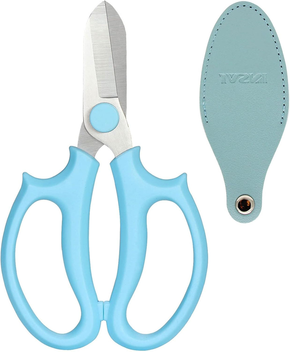 Garden Pruning Shears Scissors with Comfort Grip Handle, Premium Steel Professional Floral Scissors, Perfect for Arranging Flowers, Pruning, Trimming Plants, Gardening Tool (Pink)