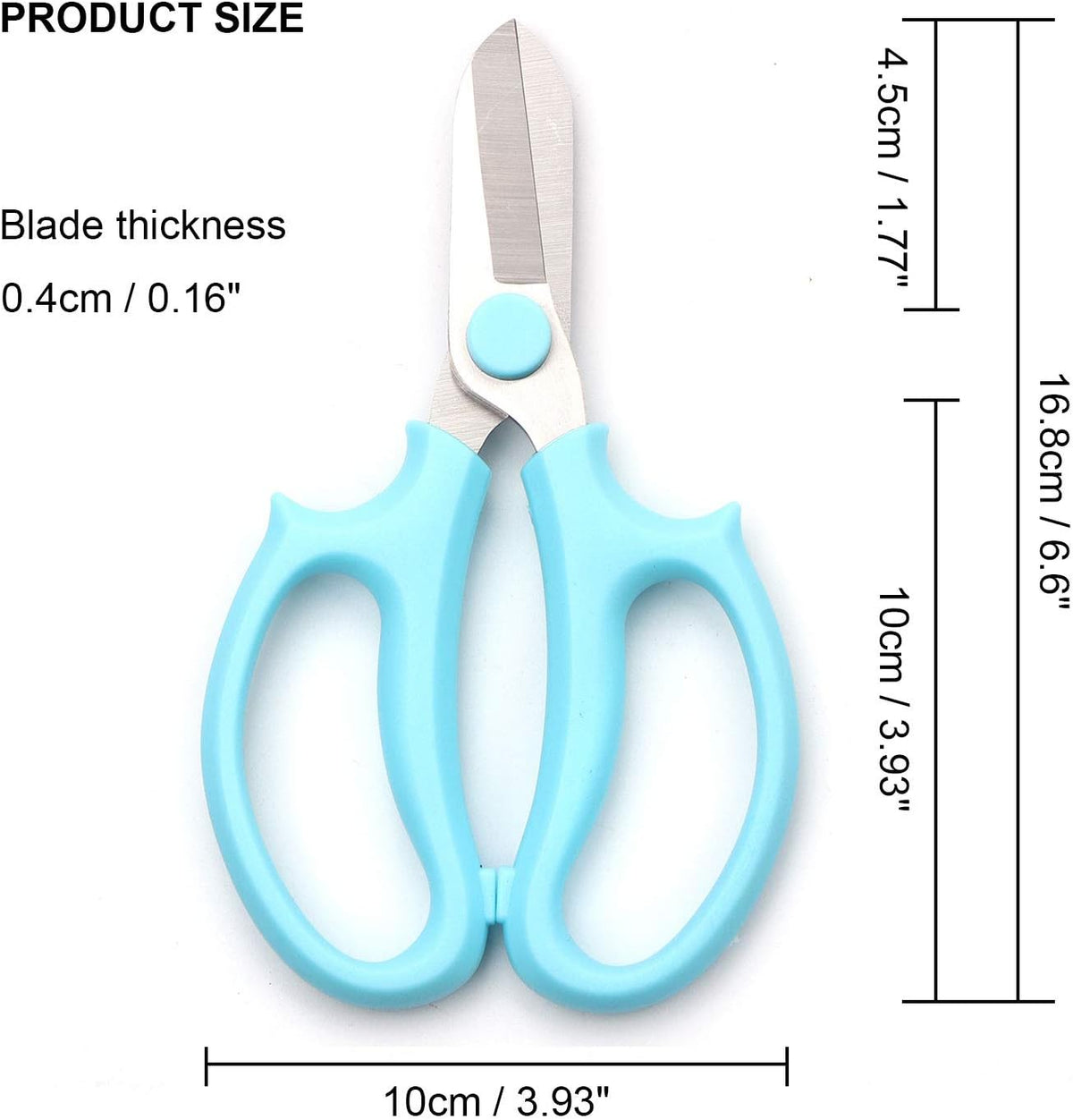 Garden Pruning Shears Scissors with Comfort Grip Handle, Premium Steel Professional Floral Scissors, Perfect for Arranging Flowers, Pruning, Trimming Plants, Gardening Tool (Pink)
