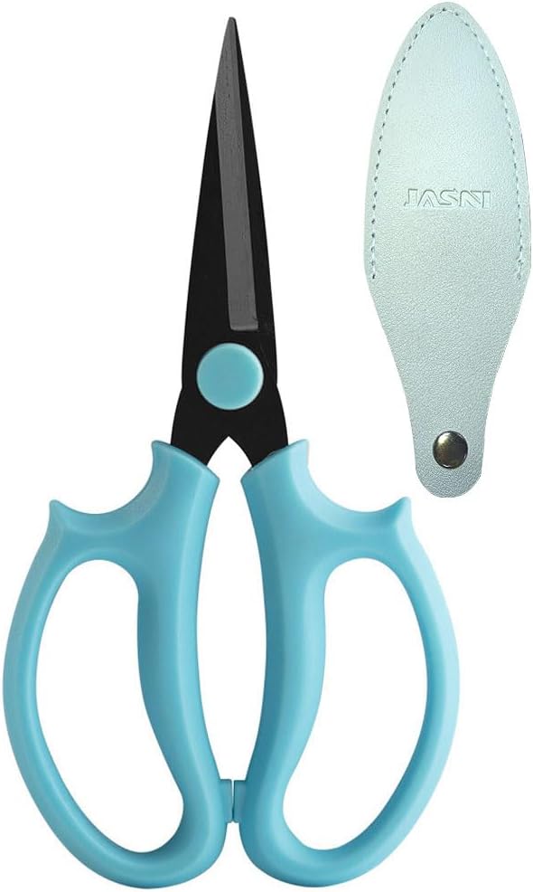 Garden Pruning Shears Scissors with Comfort Grip Handle, Premium Steel Professional Floral Scissors, Perfect for Arranging Flowers, Pruning, Trimming Plants, Gardening Tool (Pink)