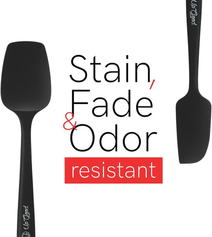 Silicone Spatula Set 600°F - High Heat Resistant Nonstick, Small and Large Kitchen Spatulas - Flexible BPA Free Professional Grade Cookware - Utensils for Cooking, Baking, Mixing(4 Pcs, Teal)