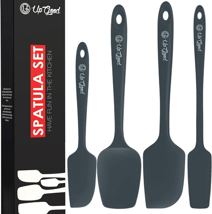 Silicone Spatula Set 600°F - High Heat Resistant Nonstick, Small and Large Kitchen Spatulas - Flexible BPA Free Professional Grade Cookware - Utensils for Cooking, Baking, Mixing(4 Pcs, Teal)