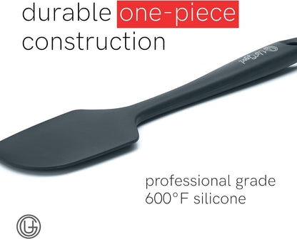 Silicone Spatula Set 600°F - High Heat Resistant Nonstick, Small and Large Kitchen Spatulas - Flexible BPA Free Professional Grade Cookware - Utensils for Cooking, Baking, Mixing(4 Pcs, Teal)