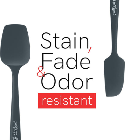 Silicone Spatula Set 600°F - High Heat Resistant Nonstick, Small and Large Kitchen Spatulas - Flexible BPA Free Professional Grade Cookware - Utensils for Cooking, Baking, Mixing(4 Pcs, Teal)