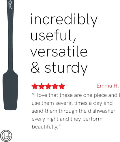 Silicone Spatula Set 600°F - High Heat Resistant Nonstick, Small and Large Kitchen Spatulas - Flexible BPA Free Professional Grade Cookware - Utensils for Cooking, Baking, Mixing(4 Pcs, Teal)