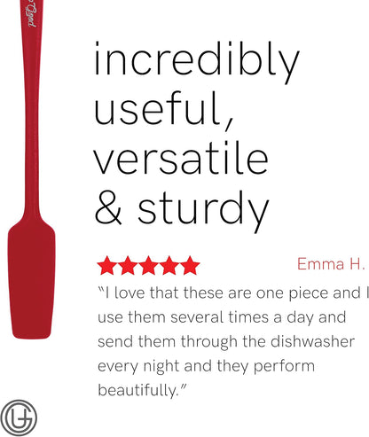 Silicone Spatula Set 600°F - High Heat Resistant Nonstick, Small and Large Kitchen Spatulas - Flexible BPA Free Professional Grade Cookware - Utensils for Cooking, Baking, Mixing(4 Pcs, Teal)